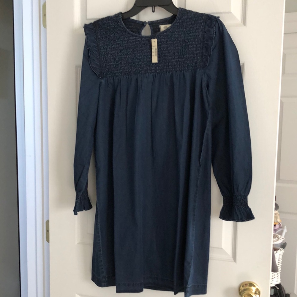 Madewell long tunic shirt / dress. NWT. Dark blue